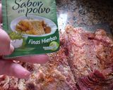 Foto del paso 1 de la receta: Vacío de cerdo en bolsa saborizado con mostaza y vino