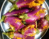 A picture of step 4 of Bharela Ringna.
