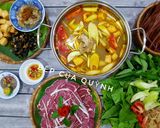 Hình bước làm 6 của món Lẩu riêu cua, ốc, bắp bò