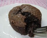 A picture of step 6 of Creamy Molten Chocolate Cake.