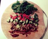 A picture of step 1 of Egg and Spinach Salad.