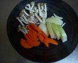 A picture of step 1 of Stir Fried Udon Noodles with Yuzu Pepper.