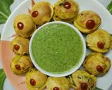 A picture of step 6 of #Ramdan Batata vada in appe pan.