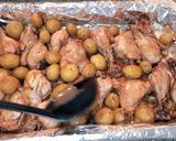 Foto del paso 13 de la receta: Pollo a la sangría o al refresco de uva 🌺