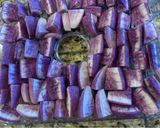 A picture of step 1 of Salted Olives and Pickled Purple Daikon Radish.