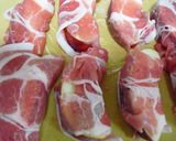 A picture of step 2 of Pork-Wrapped Apples.