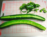 A picture of step 1 of Crunchy Sesame Seed Cucumbers with an Extra Twist.