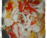 A picture of step 8 of Loads of Vegetables! Chicken Breast in Nanban Sauce.