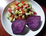 Hình bước làm 2 của món Salad eatclean