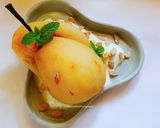 A picture of step 8 of Saffron Poached Pears.
