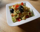 A picture of step 6 of Moroccan Couscous Salad with Olives.