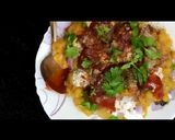 आलू टिक्की चाट (Aloo tikki chat recipe in hindi) रेसिपी चरण 5 फोटो