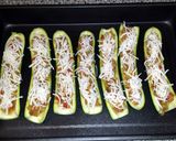 A picture of step 7 of Stuffed Zucchini Boats.