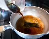 A picture of step 2 of Braised Aburaage 'Kinchaku' Pouches Stuffed with Eggs.