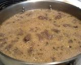 A picture of step 3 of Major's venison stroganoff.