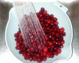 A picture of step 1 of Nan's Orange Cranberry Compote.