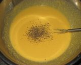 A picture of step 3 of Pasta Carbonara.