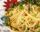 A picture of step 5 of Simple Pasta Tossed With Umeboshi and Shio-kombu.
