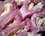 A picture of step 2 of apple stuffed pork chops.