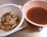 A picture of step 2 of Oyster and Ginger Rice.
