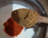 A picture of step 4 of Dahi wali bhindi.