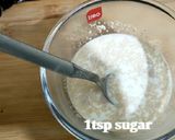 A picture of step 1 of Eggless Donuts.