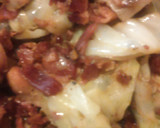 A picture of step 4 of Fried Cabbage with BACON.