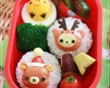 A picture of step 15 of Charaben Rilakkuma made from Mini Sausages.