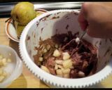A picture of step 6 of AMIEs CHOCOLATE and PEAR CAKE.