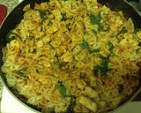 A picture of step 9 of Mini Bow tie Chicken And Spinach Tossed In A Red Mushroom Sauce.