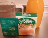 A picture of step 1 of Soft and Wobbly Orange Jelly.