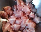 A picture of step 2 of Peanut butter Pork.