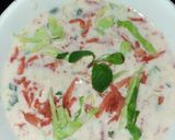 A picture of step 2 of Carrot & Cabbage Raita.