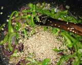 A picture of step 4 of Sesame rice.