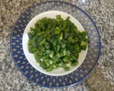 A picture of step 1 of Capsicum Egg bhurji.