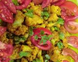 A picture of step 5 of Cauliflower pea veg.