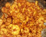 A picture of step 3 of Prawns fry.