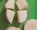 Foto del paso 2 de la receta: "Lomo de cerdo al pimiento" en una cama de espárragos y puré