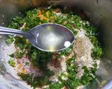A picture of step 4 of Lauki dhokla.