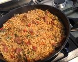 Une image de l'étape 9 de One pot pasta au caribou,tomates et oignon.