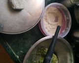 A picture of step 2 of Methi Paratha.