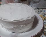 Foto del paso 8 de la receta: Torta de cumpleaños: duraznos con crema y dulce de leche