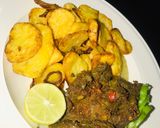 A picture of step 7 of Chips and grilled liver sauce🔥.