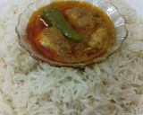 A picture of step 7 of Zeera Rice with Achar Gosht.
