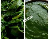 A picture of step 2 of Maharaja Paneer(Sahi, malae and palak makhane paneer).