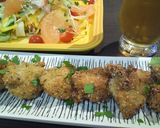 A picture of step 8 of Tender and Crispy Pan Fried Chicken Breast With Herbed Breadcrumbs.