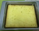 A picture of step 1 of Custard cake with jello topping.