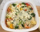 A picture of step 2 of Veggies Flan.
