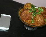 A picture of step 5 of Nargasi kofty (mutton).