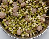 A picture of step 1 of Foxtail Millet Khichdi with Moong Sprouts/Soya Chunks and mixed vegetables.